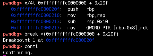 gdb로 module_close 함수에 브레이크포인트 걸기